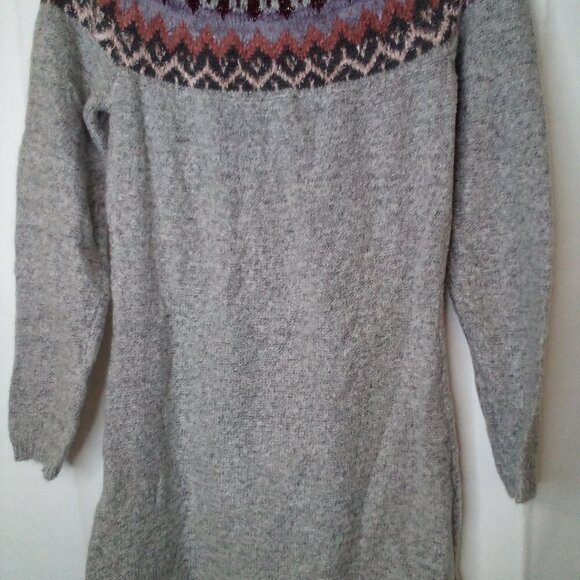 Maurices Sweater Dress Women XS Long Sleeve Soft Stretch Gray Pink - Picture 13 of 15